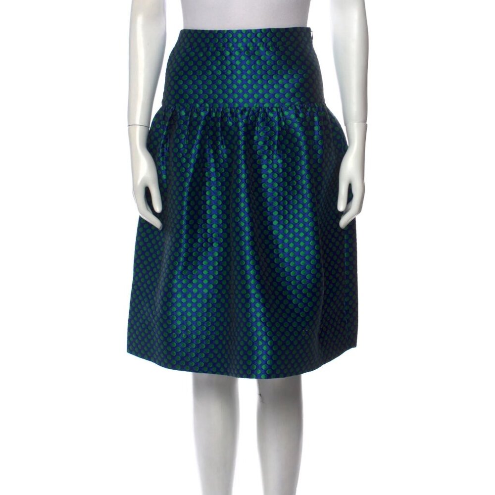 Boutique Moschino — Polka Dot Jacquard Full Skirt — Size S (US 4)